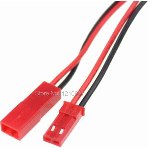 10 Pairs 2-Pin JST Plug Connector Cable Wire Male + Female 100mm