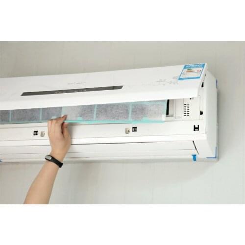 2pcs/lot Practical Scalable Adhesive Non-woven Anti-dust Air Condition Filter Mesh Cloth Cleansing Car AC System Home LF 162