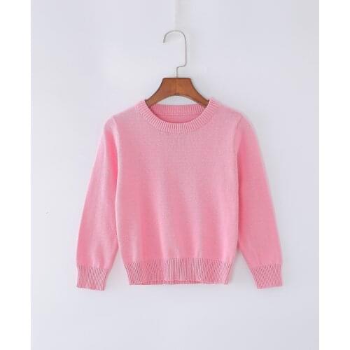 2021 New Children Clothes Pullover 4 Years Girl Fashion Blouses Baby Boy Knit Sweater Kids Blue O-Neck Sweater 1 To 3 5 6 Years