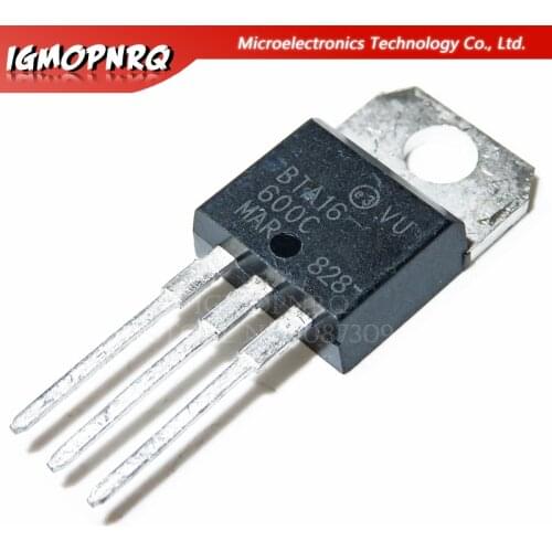 5pcs BTA16-600C BTA16-600 BTA16 Triacs 16 Amp 600 Volt TO-220 new original