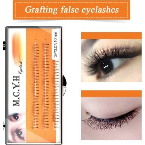 60pcs Professional Makeup Individual Cluster EyeLashes Grafting Fake False Eyelashes eyelash extension individual eyelash bunche