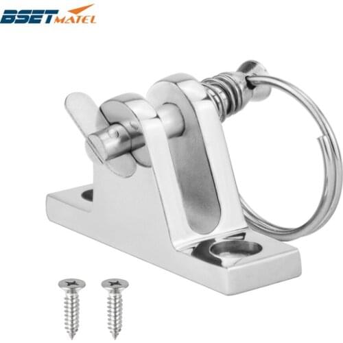 90 Degree Stainless Steel 316 Boat Bimini Top Deck Hinge with quick release pin Marine Kayak Canoe Boat Cover Bimini Sprayhood