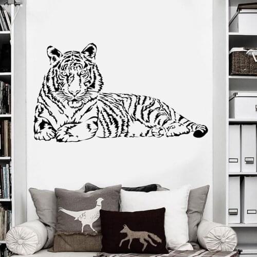 Large Size Tiger Home Decor Bedroom Living Room Wall Sticker House Decoration Art DIY Vinyl Wall Decals Wallpaper Animal M171