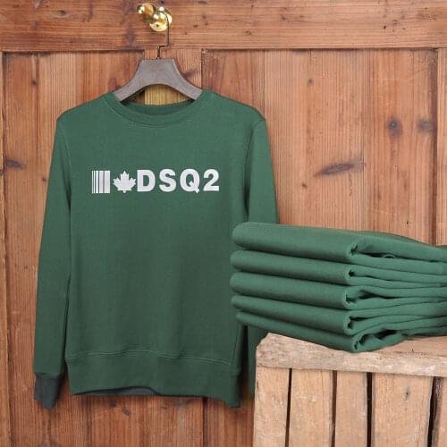 Brand winter style Mens Hoodie 100% cotton casual long sleeve Unisex hoody warm DSQ2 letter Black Hoodie sweatshirt for men