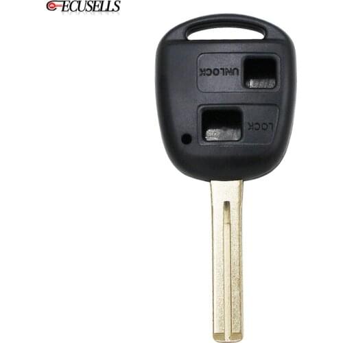 2 Button Remote Key Case Shell Housing TOY48 Uncut Blade for Lexus ES330 EX350 IS200 GS300 GS350 GX460 GX470 LX470 SC430 RX300