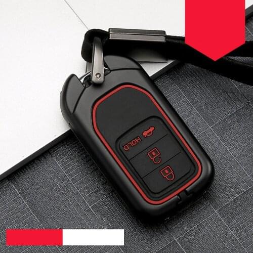 Car key case Zinc alloy silica gel for HONDA STEPWGN Odyssey released Elysion MPV Civic for HR-V CRV agreement odyssey 2013-2018