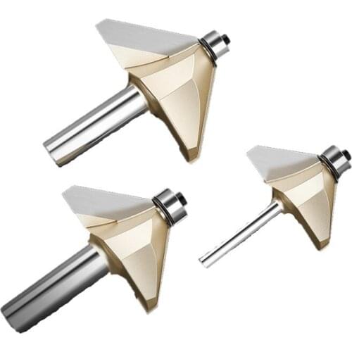 45Degree Bevel Chamfering Knife Engraving Trimming Machine Milling Cutter Use for Density Board Wood Tungsten Carbide Router Bit