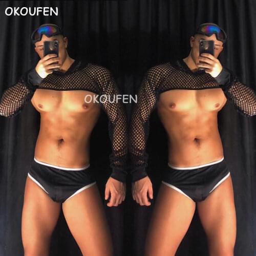 Nightclub Bar men and women hip hop tide jazz dance set nightclub sexy dj lead dance ds costume