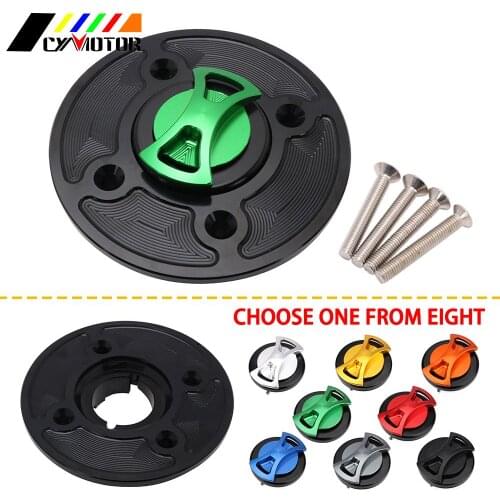 Motorcycle CNC Gas Fuel Tank Cap Cover For Kawasaki NINJA 650 Z650 VERSYS-X 300 Z900 NINJA400 2017-2019 ZX-6R 2020 KLX230 R