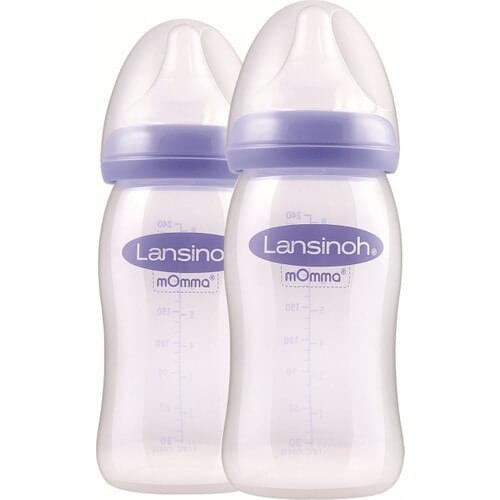 Lansinoh Natural Wave Baby Bottle 240 ml - 2 pcs