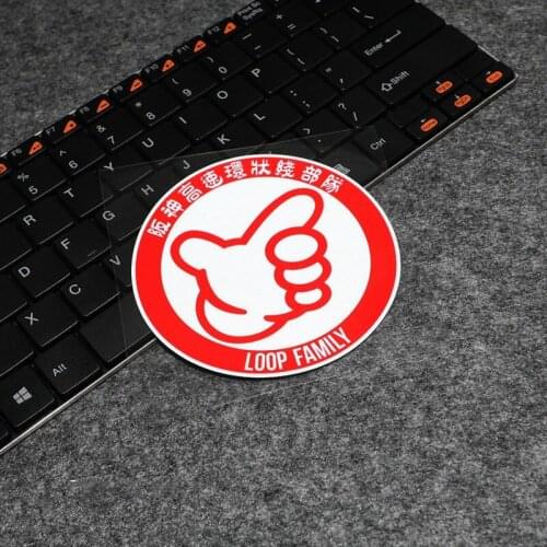 LuLuSticker #131 10x10cm LOOP FAMILY High Rally Reflective Car Racing Stickers and Decals Fashion JDM Scratches Cover Stickers