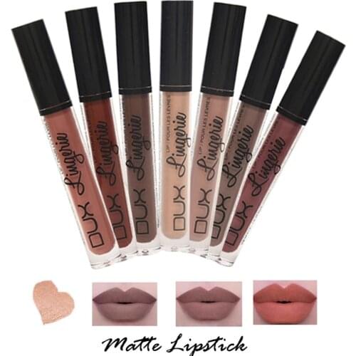 Matte Lip Gloss Liquid Lipstick Set Waterproof Sexy Color Nude Lip Tint Korean Stain Red Velvet Lipgloss Nyxed Makeup
