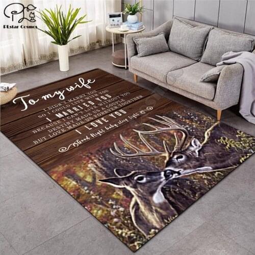 To My Wife Letter Pattern Fashion Soft Flannel 3D Printed Rugs Mat Rugs Anti-slip Large Rug Carpet Home Decoration 02