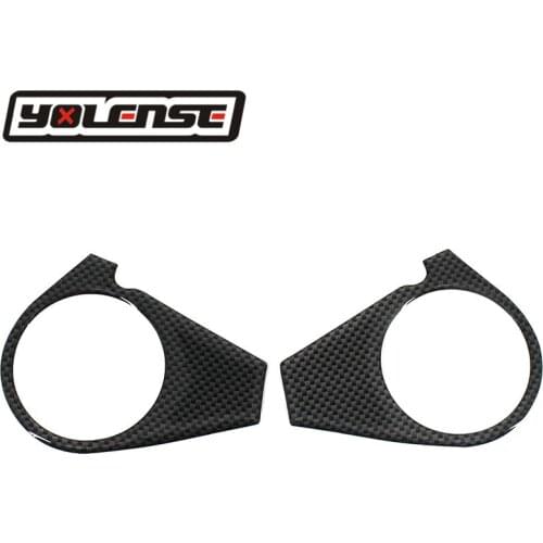 Decal Sticker Pad Triple Tree Top Clamp Upper Front End Carbon Fiber for Kawasaki ZX10R ZX-10R 2006-2007