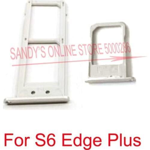 New Single Dual SIM Card Tray Holder Reader Slot For Samsung Galaxy S6 Edge+ Edge Plus G9280 G928F G928 Sim Card Adapter Parts
