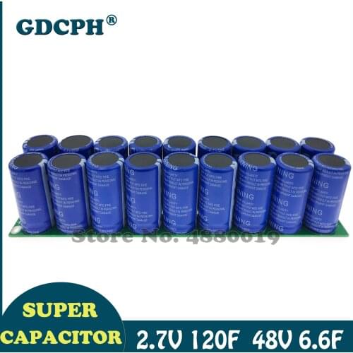 New super capacitor module 48V6.6F car rectifier 2.7V120F 100F farad capacitor backup power supply