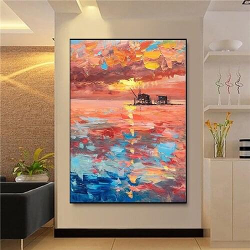 Настенные картины пейзажи OKMURAL China At AliExpress