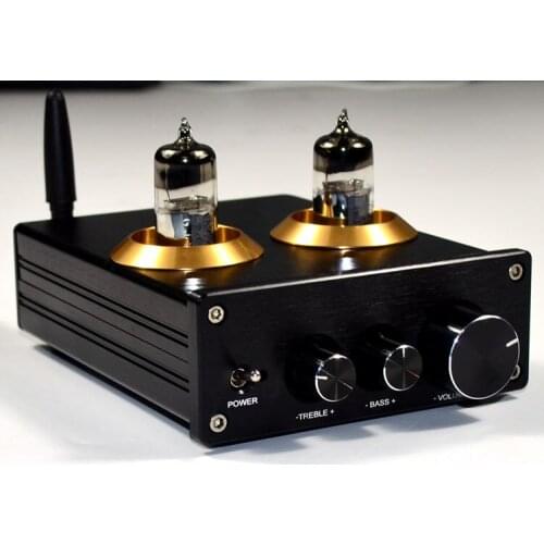 NE5532 Preamplifier Bluetooth 4.2/5.0 APTX AMP Hifi 6J5 Tube Preamp Amplifier Tone Board Treble Bass Volume Adjustment