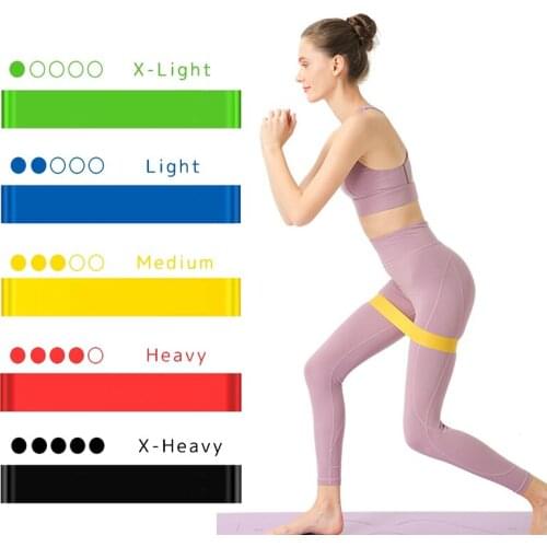 0.3mm-1.1mm Yoga Resistance Rubber Bands Fitness Elastic Bands Training Fitness Gym Pilates Sport Crossfit Workout Equipment