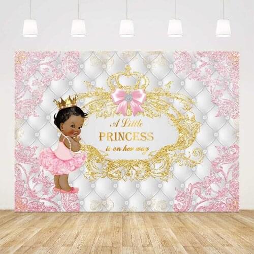 Pink glitter baby shower backdrop gold glitter photo background little girl baby shower photo background sliver headboard prop
