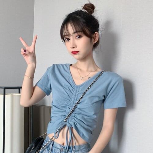 S-3XL Plus Size Summer Loose T Shirt Big Breathable Casual T-Shirt Women Cotton T Shirts V Neck Oversized Short Sleeve Tee Tops