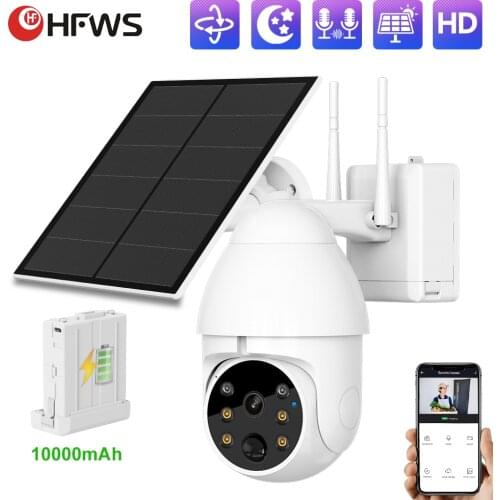 Tuya Smart life App Solar Camera With Battery Video Surveillance Cameras With Wifi Security Ip Camera