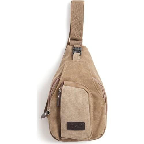 New Canvas Men Messenger Bags Fashion Military Zipper Shoulder Crossbody Bag for Man Solid Casual Bag Black/Khaki/Brown Vesker