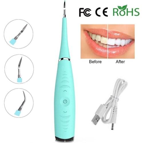 Ultrasonic Dental Scaler for Tooth Calculus Removal Teeth Whitening Rechargeable Electric sonic Oral Irrigator