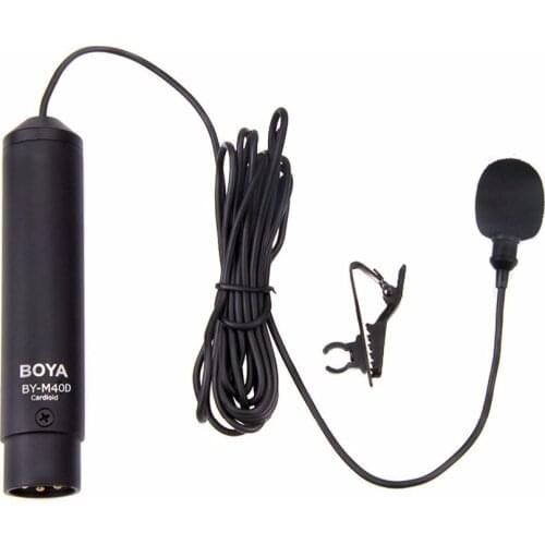 BOYA BY-M40D Omni-Directional Lavalier Microphone for Sony Panasonic Camcorder ZOOM H4n H5 H6 BY-M4OD