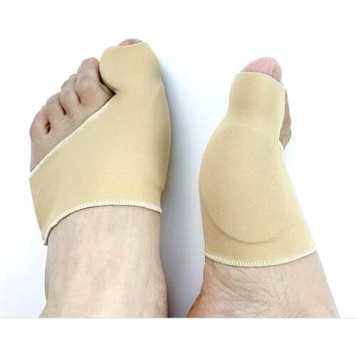 1 Pair Bunion Corrector Gel Pad Stretch Nylon Hallux Valgus Protector Guard Toe Separator Orthopedic Protector Forefoot Insole
