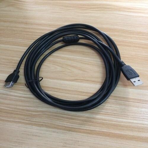 200pcs/lot wholesale 1.5m 3m USB 2.0 Male To Female Extension Cable Cord black