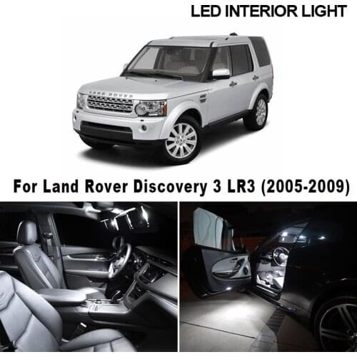 23pcs Canbus No Error Car LED Interior Dome Ceiling Light Kit For Land Rover for Discovery 3 LR3 2005-2009 License Plate Lamp