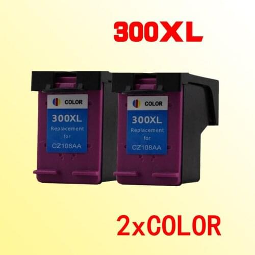 2x color ink cartridges compatible for300 compatible for 300 300xl F4210 F4213 F4224 F4230 F4225