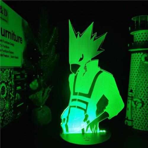 My Hero Academia 3D Lamp Tokoyami Fumikage LED Night Light Boku No Hero Home Decoration Lampara Desk Lampe Anime Figure Manga