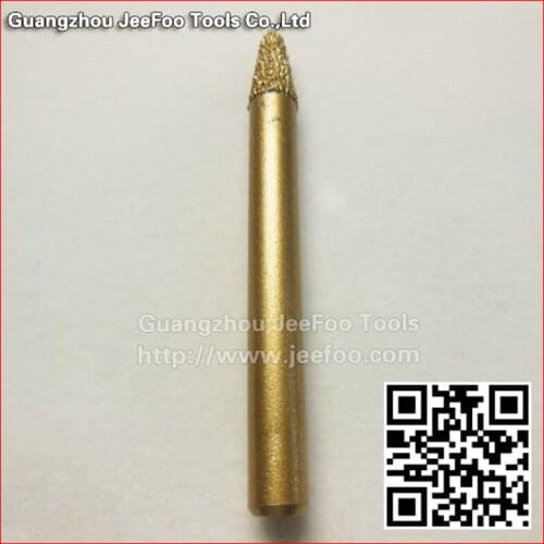 A1-20Angle 6*3*12mm Marber Stone Tools Bits for 3D Deep Relief, Diamond Engraving Bits on Glass,Brick,Monument