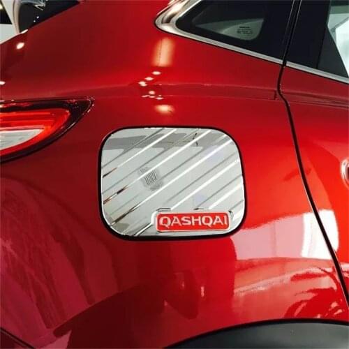 ABAIWAI ABS Chrome 3D Tank Cover Sticker For Nissan Qashqai Car Supplies Automobile Accessories Auto Styling 2014 2015 2016 2017