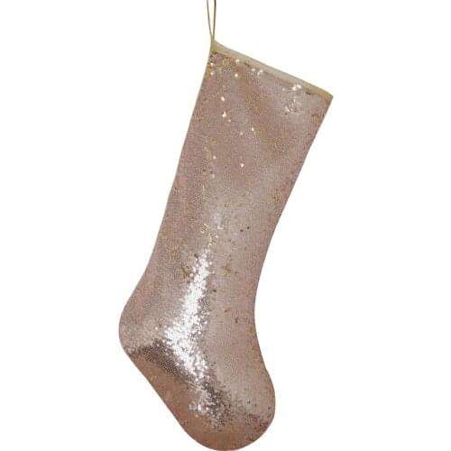 Free Shipping Sequin Glitter Sparkle Luxury Shiny Christmas Stocking Xmas Christmas tree decoration