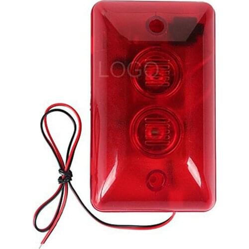 Free shipping 12 V SF-102 Audible and Visual Alarm Fire Detecting Instrument (red)