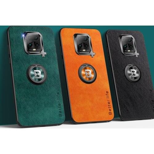 Case For Xiaomi Redmi Redmi Note 9 9a K20 Pro Mi 9T 10 lite K30 Pro Poco F2 X2 10X finger ring Magnet shock proof leather case