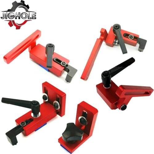 Woodworking T Slot Stopper Miter Gauge Fence Connector Alloy Miter Track Stop Block Saw Table Sliding Brackets Chute Limiter