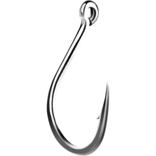 FISH KING 100pcs High Carbon Steel Fishing Hook With Eye 92558 Freshwater Barbed Single Carp Hook Accessories