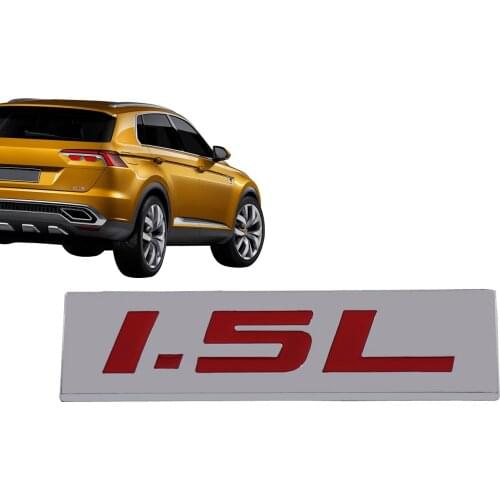 Chrome Red 1.5L 1.5 L for Engine Fender Trunk Lid Emblem Decal Badge Sticker