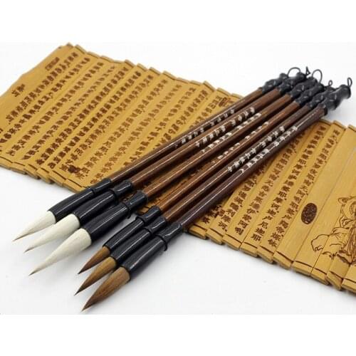 3pcs/set Excellent Quality Chinese Calligraphy Brushes Pen for Woolen and Weasel Hair Writing Brush Fit for Student School