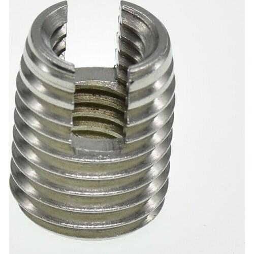 M2 M2.5 M3 M4 M5 M6 M8 M10 M12 stainless steel Threaded Inserts Metal Thread Repair Insert Self Tapping Slotted Screw Threaded