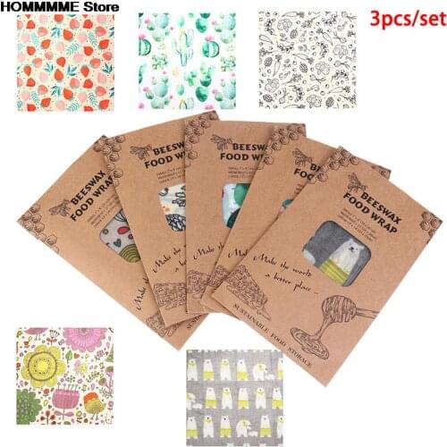 Waste Reusable Storage Wrap Sustainable Organic Sandwich & Cheese Food Wrapping Paper BPA & Plastic Free Beeswax Food Wrap