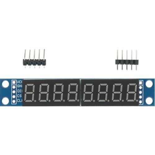 1 Piece MAX7219 CWG 8-Digit Digital Tube Display Control Module Red Three IO H11