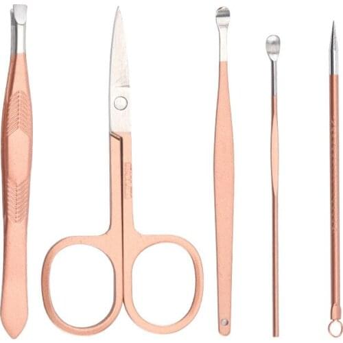 16pcs Nail Clippers Sets High Precision Stainless Steel Nail Cutter Pedicure Kit Nail File Nail Scissors and Clipper EK