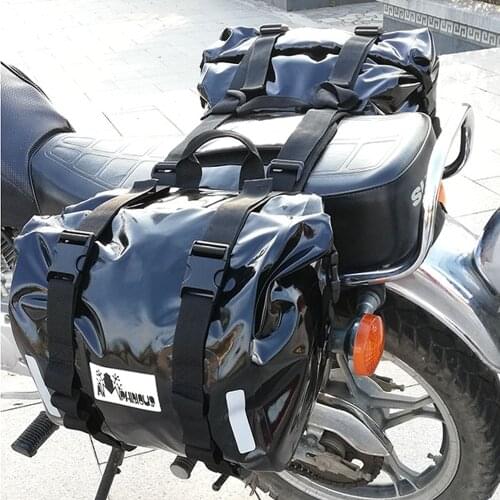 New High Quality Motorcycle Rear Seat Bag Saddle Bags Waterproof Multi-function Motor Motocross Riding alforjas para moto Case