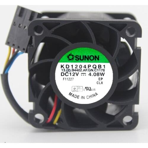 Brand new original KD1204PQB1 4028/4CM 12V 4.08W 2-pin fan