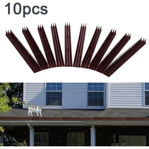 10pcs Plastic Bird And Pigeon Spikes Anti Bird Anti Pigeon Spike For Get Rid Of Pigeons And Scare Birds Pest Control